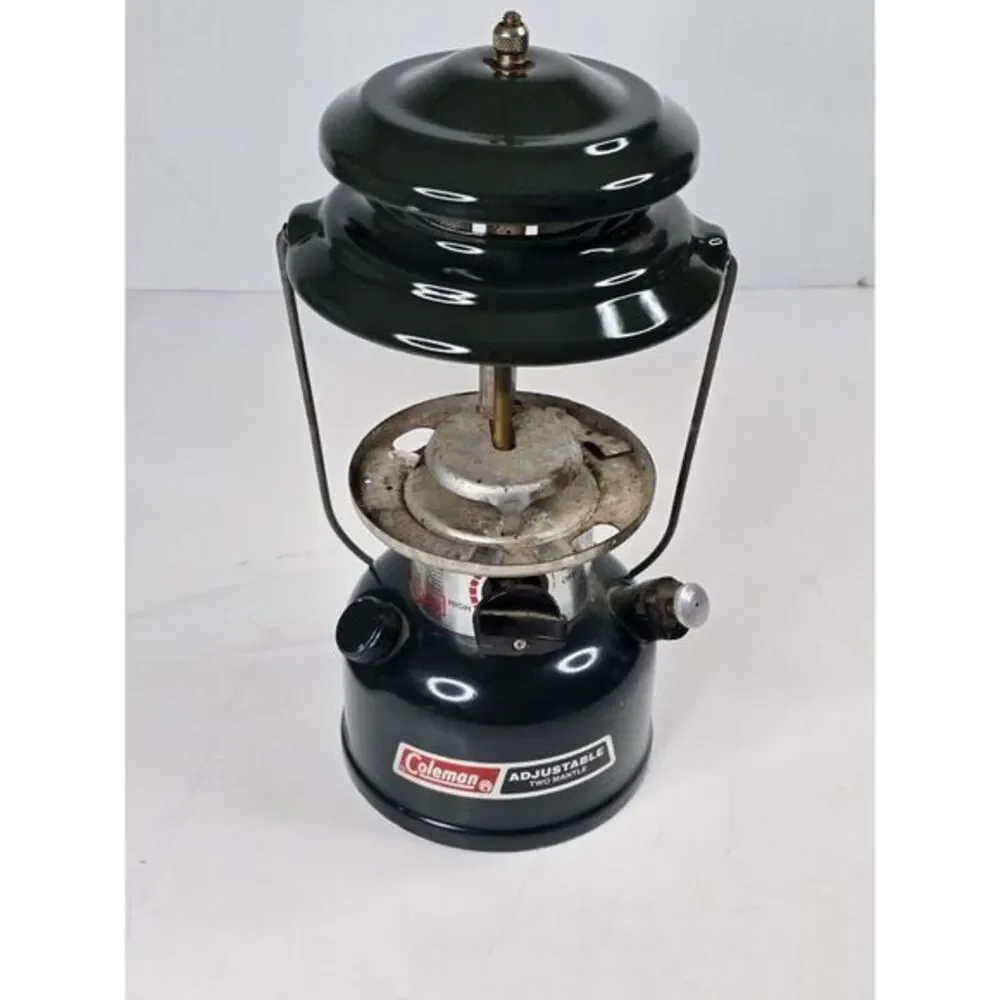Vintage Coleman Green One Mantle Lantern Model 286A 4/92 Camping Outdoor Hiking